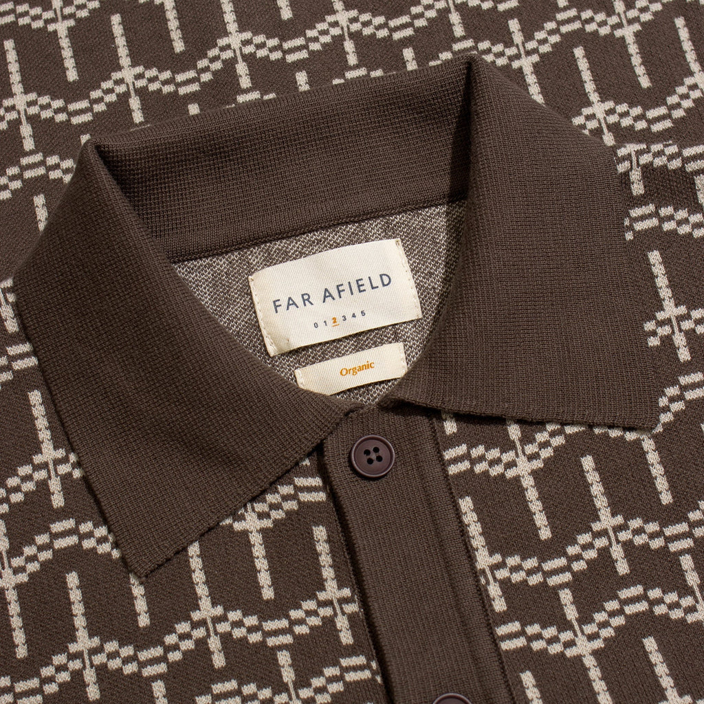 ZIGGER CARDIGAN - PALM TREE DARK BROWN
