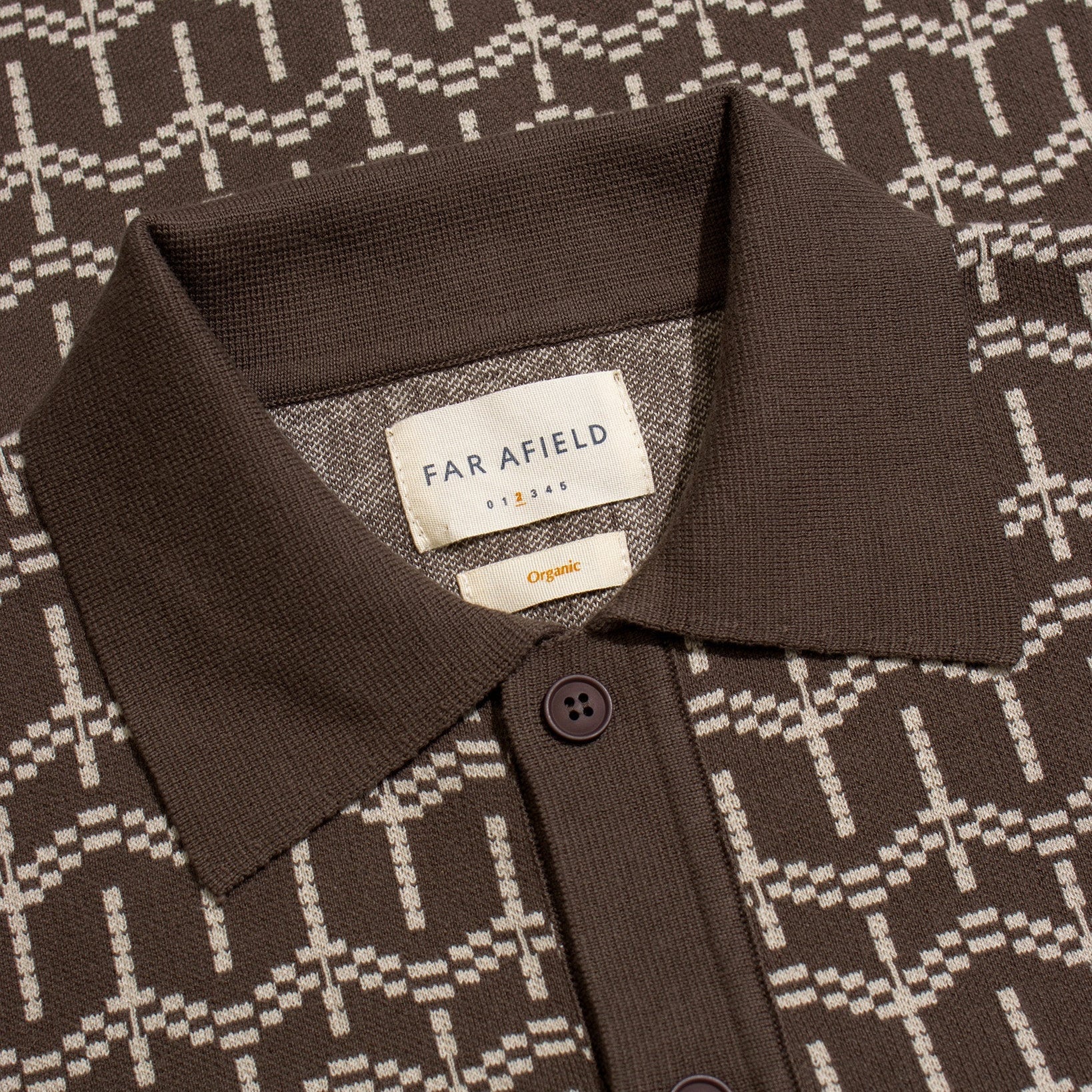 ZIGGER CARDIGAN - PALM TREE DARK BROWN