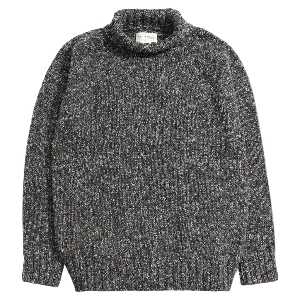 BAYER ROLL NECK - GREY / MULTI FLECK