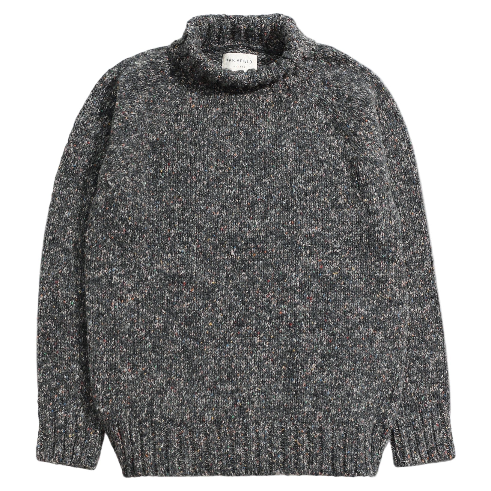 BAYER ROLL NECK - GREY / MULTI FLECK