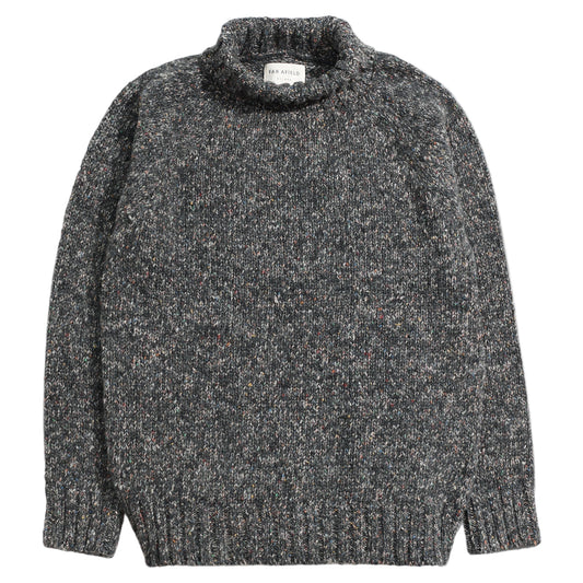 BAYER ROLL NECK - GREY / MULTI FLECK
