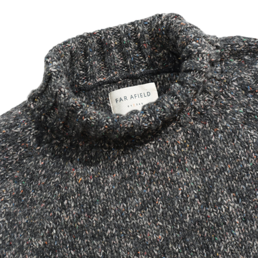 BAYER ROLL NECK - GREY / MULTI FLECK