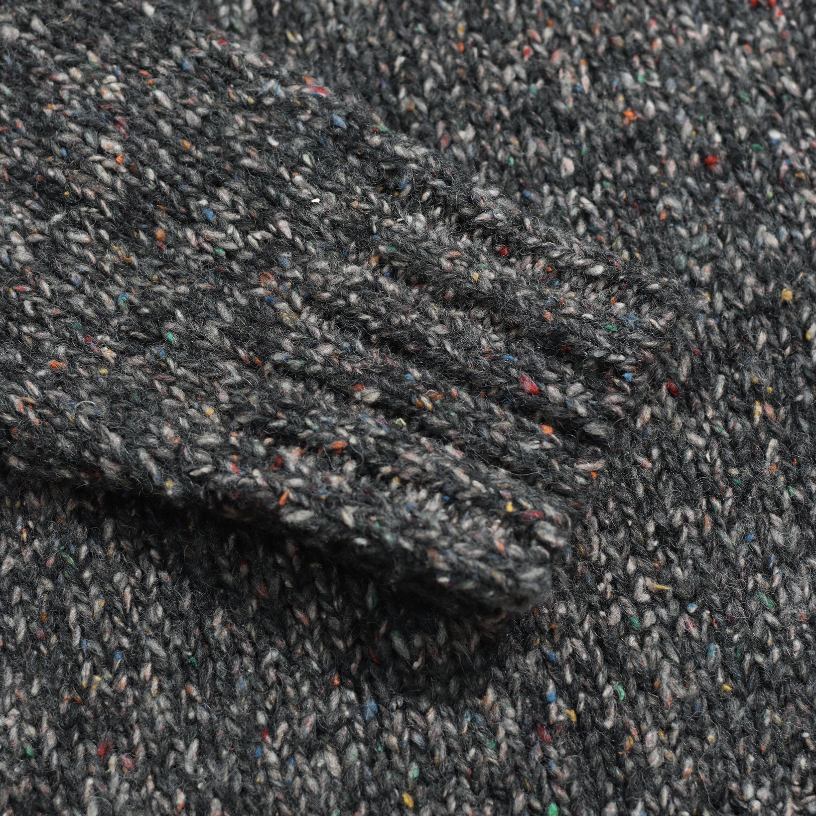 BAYER ROLL NECK - GREY / MULTI FLECK