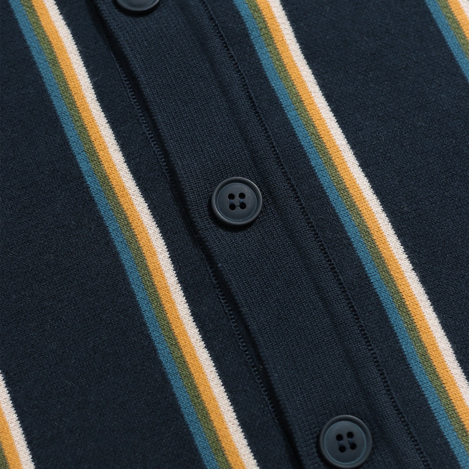 ZIGGER CARDIGAN - KUKI - NAVY STRIPE MULTI