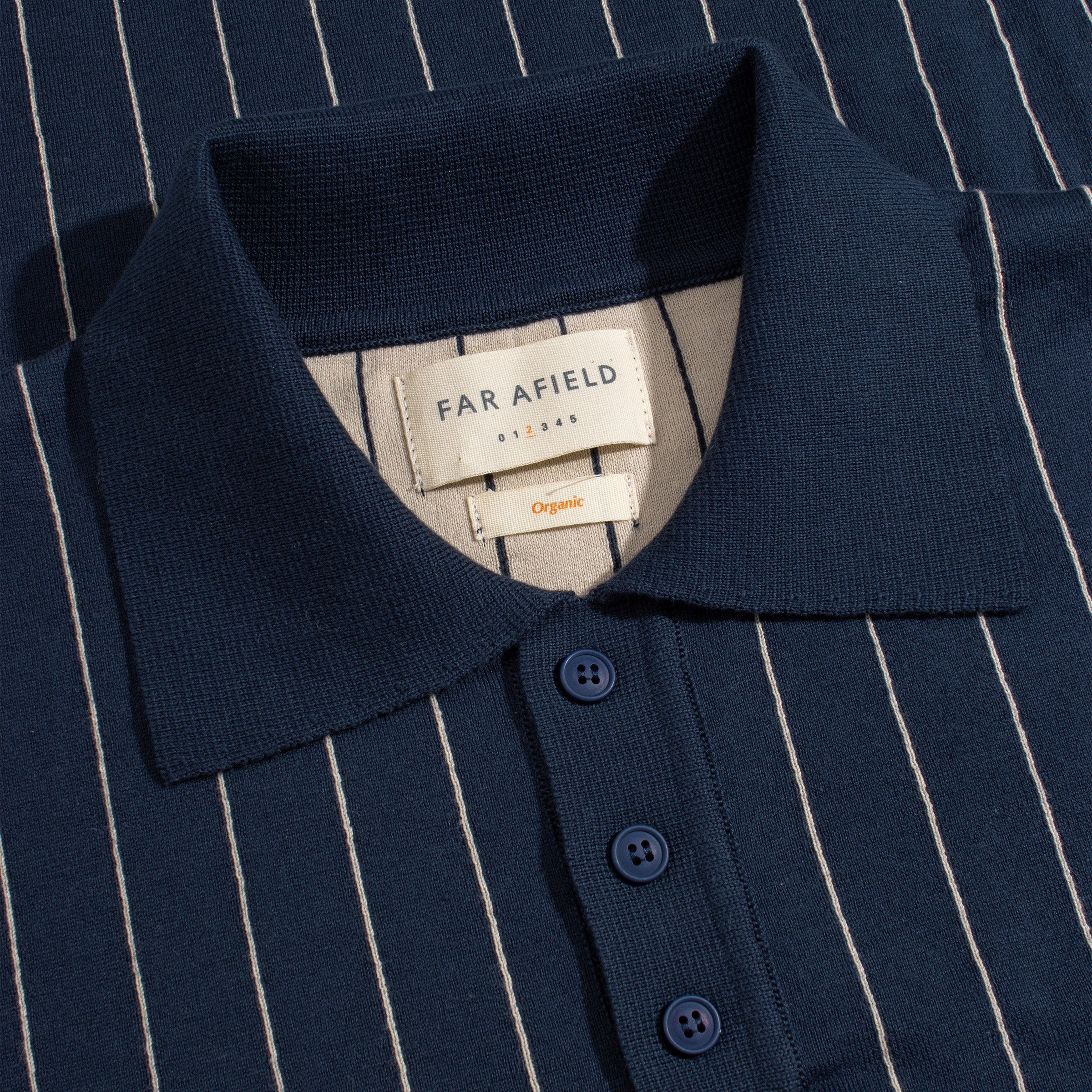 BENNY KNITTED POLO - PINESTRIPE