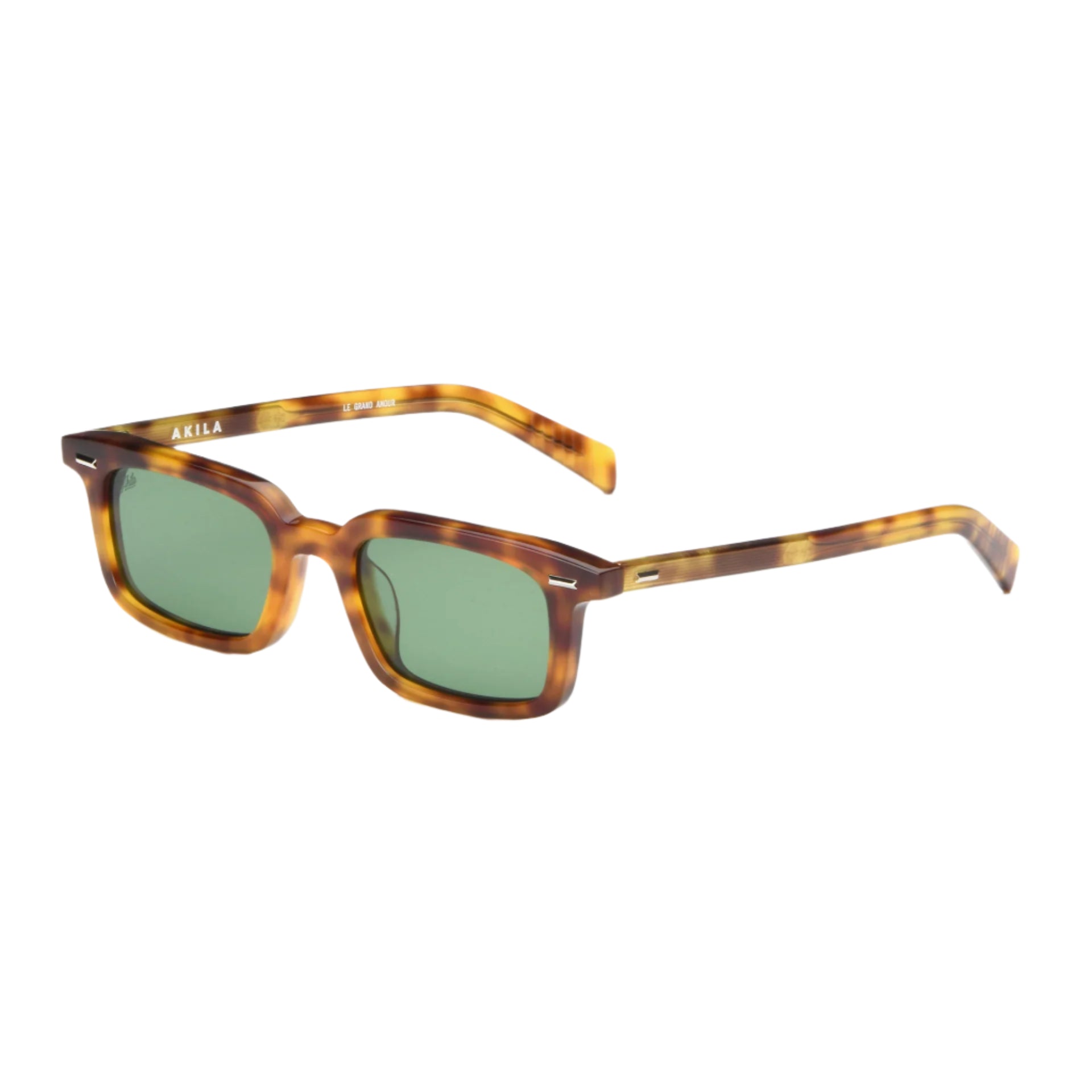 BIG CITY - YELLOW TORTOISE ACETATE/GREEN LENSES