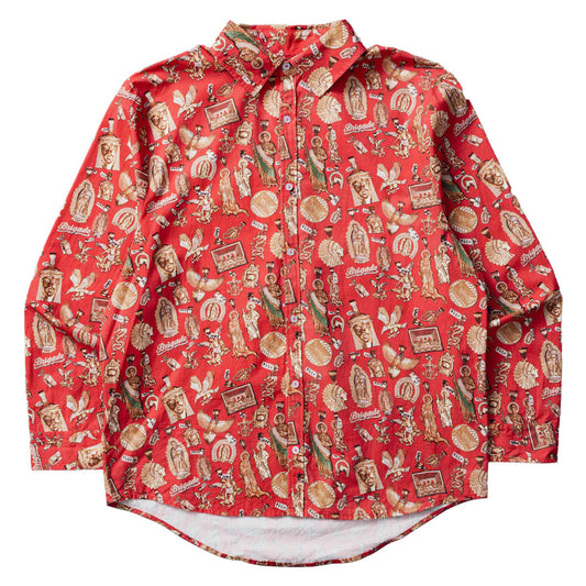JEWELRY STORE BUTTON DOWN SHIRT - RED