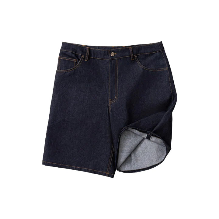 DENIM CARPENTER SHORTS - DARK DENIM