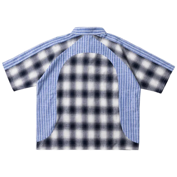 VELODROME SHORT SLEEVE BUTTON DOWN - BLUE