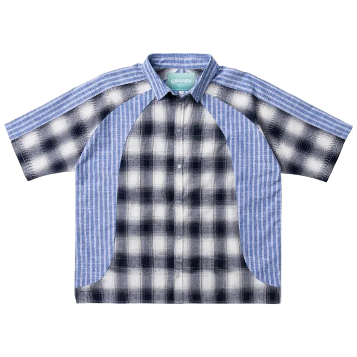 VELODROME SHORT SLEEVE BUTTON DOWN - BLUE