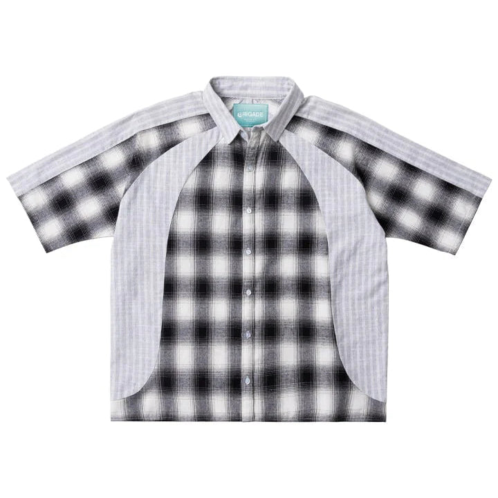 VELODROME SHORT SLEEVE BUTTON DOWN - BLACK