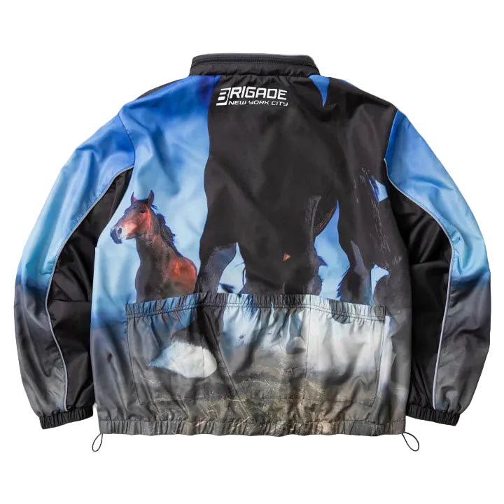 RACE HORSE CYCLING JACKET - BLACK