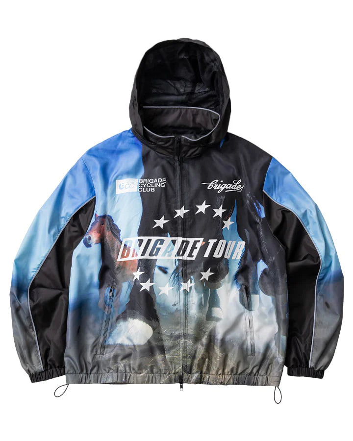 RACE HORSE CYCLING JACKET - BLACK