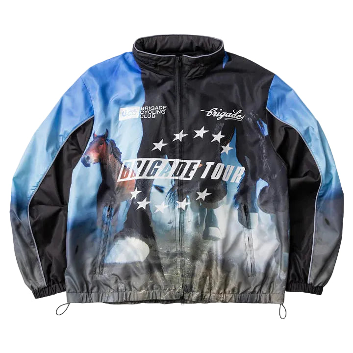 RACE HORSE CYCLING JACKET - BLACK