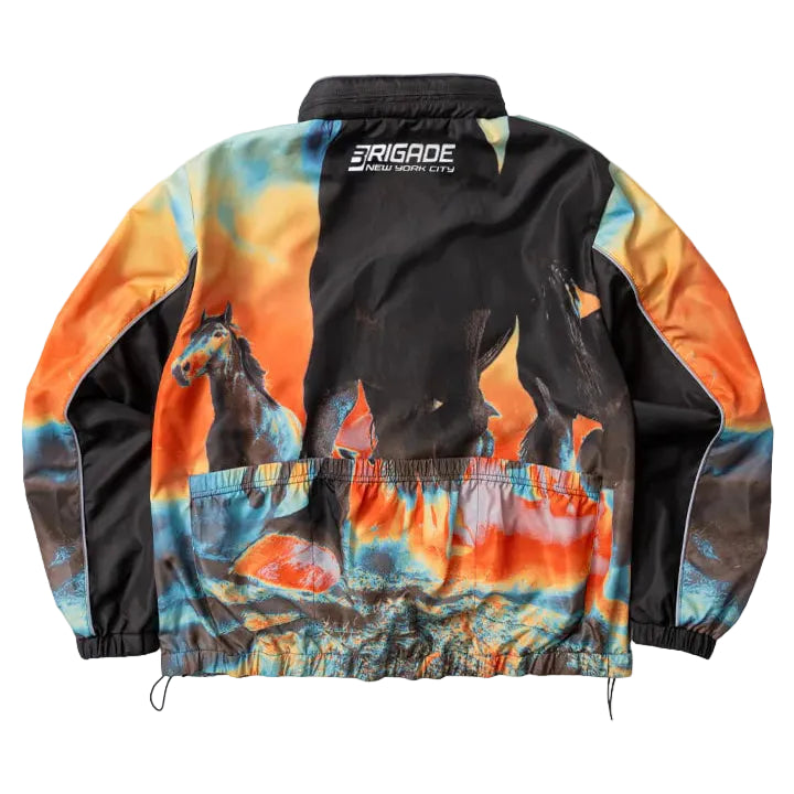 Race Horse Cycling Jacket - BROWN