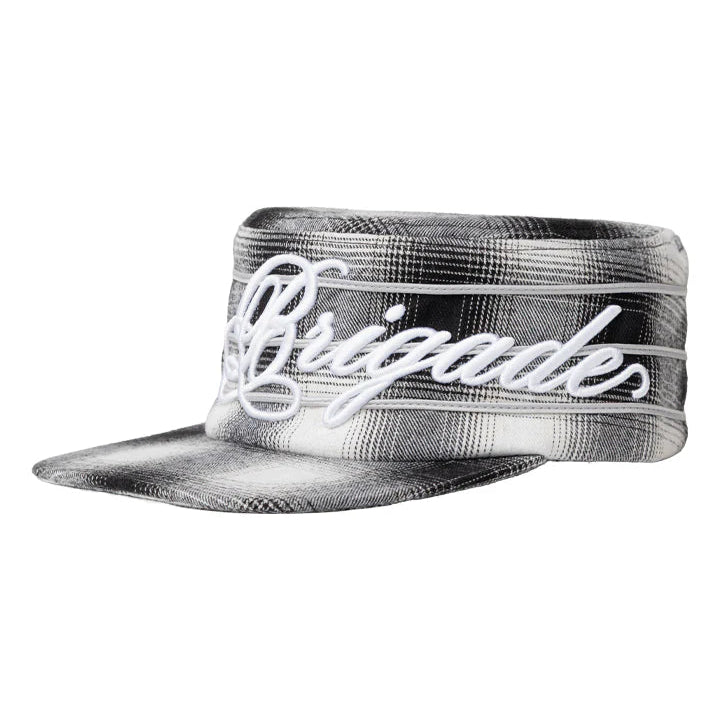 Shadow Plaid Pillbox Hat