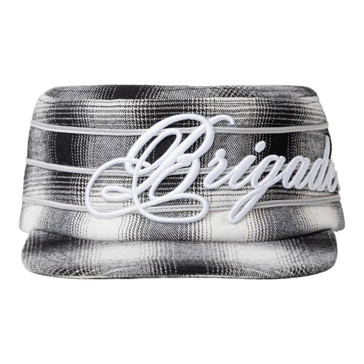 Shadow Plaid Pillbox Hat