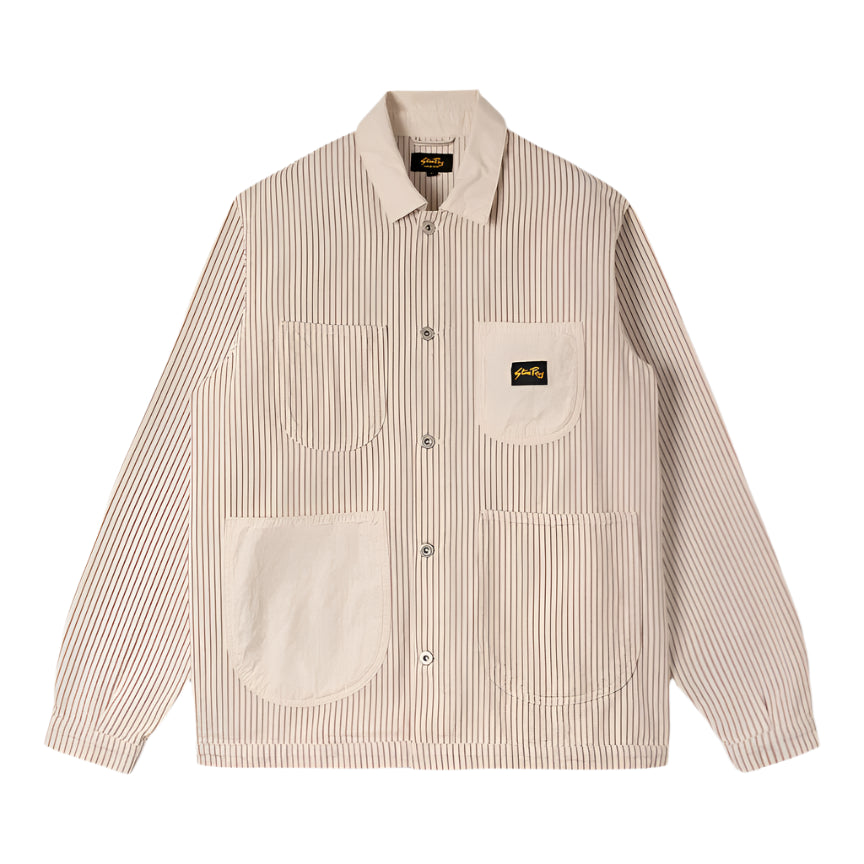 COVERALL JACKET-HICKORY MIX