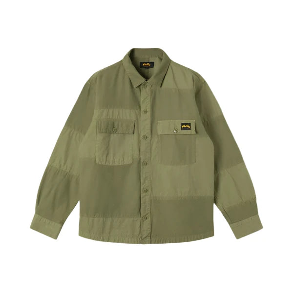 CPO Shirt - Olive Sateen/Ripstop Mix