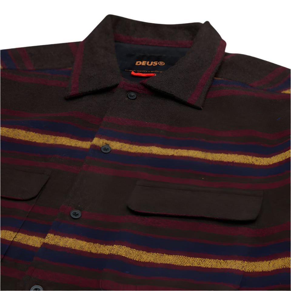 MOTO STRIPE SHIRT - MULTI STRIPE