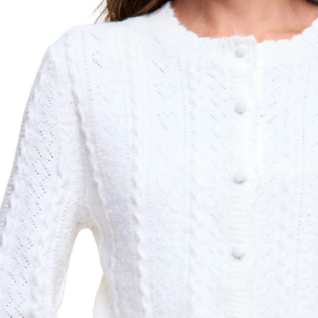 Evelina Pointelle Cardigan