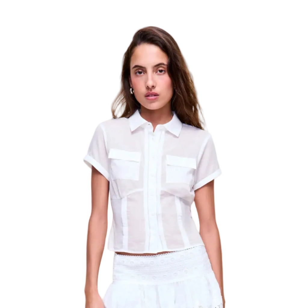 Ell Pocket Top - Ivory