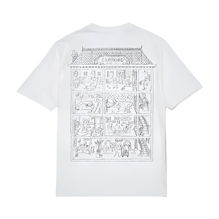EDMMOND GRAN MOTEL GROUP TEE - WHITE