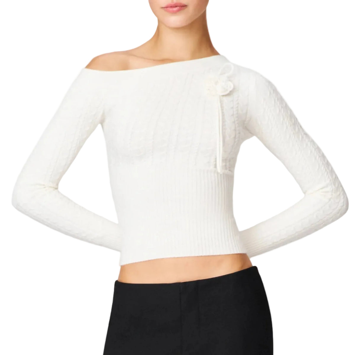 Presley Knit Top - ivory