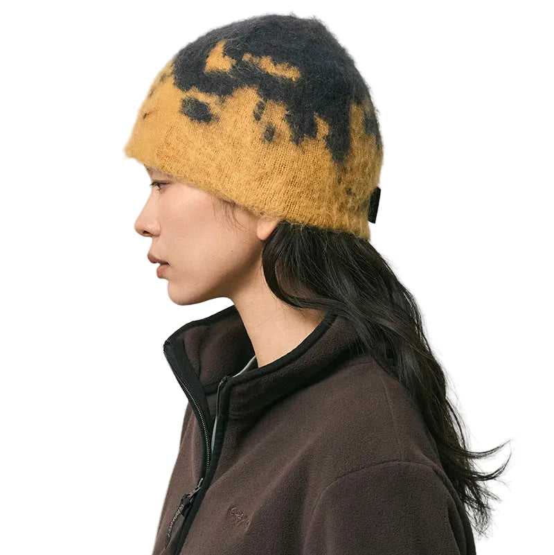 MOHAIR SPLATTER BEANIE / SAFRON SPLATTER