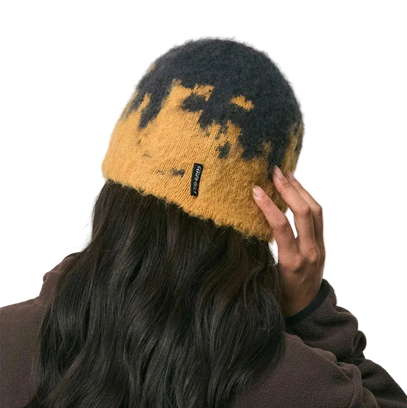 MOHAIR SPLATTER BEANIE / SAFRON SPLATTER