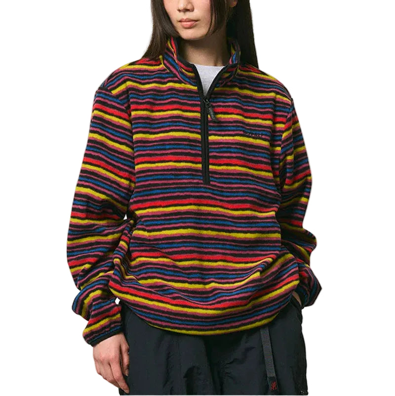 Thermal Fleece Pullover - MULTI-STRIPE
