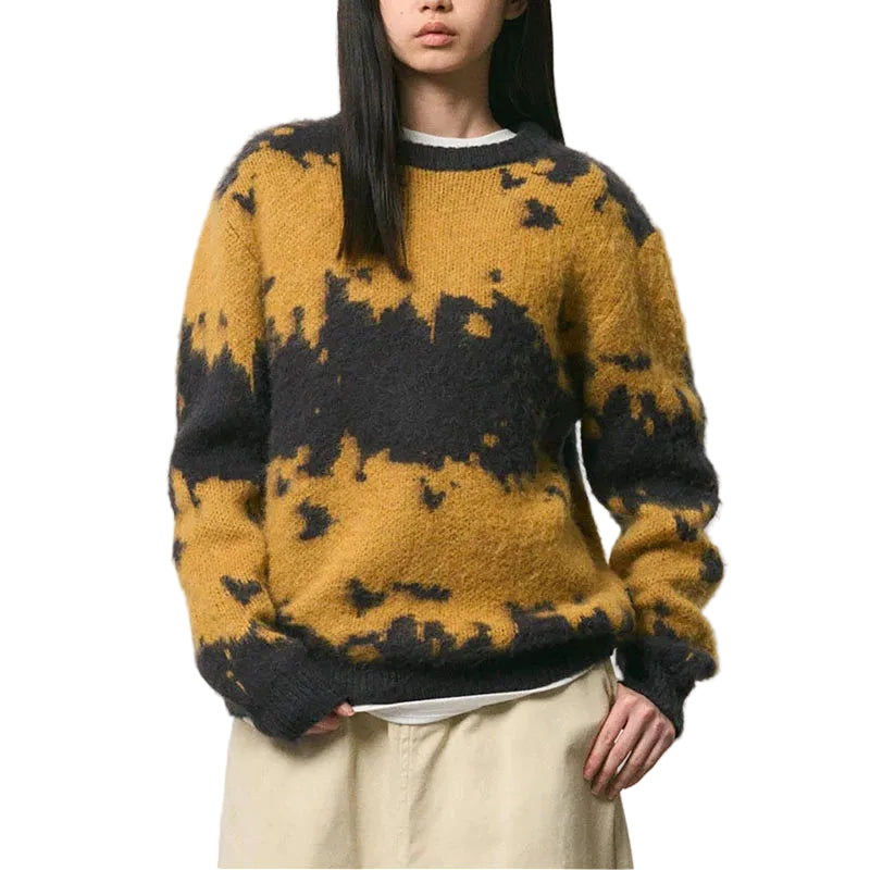 MOHAIR SPLATTER SWEATER / SAFRON SPLATTER