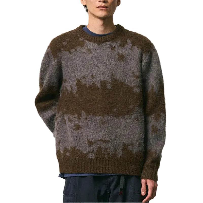 MOHAIR SPLATTER SWEATER / SLATE SPLATTER