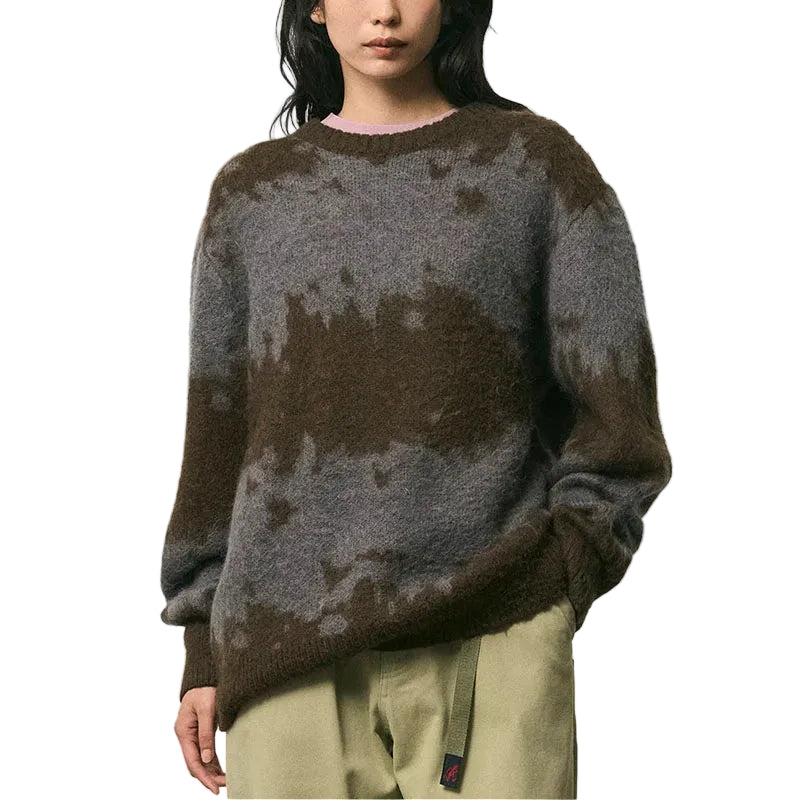 MOHAIR SPLATTER SWEATER / SLATE SPLATTER