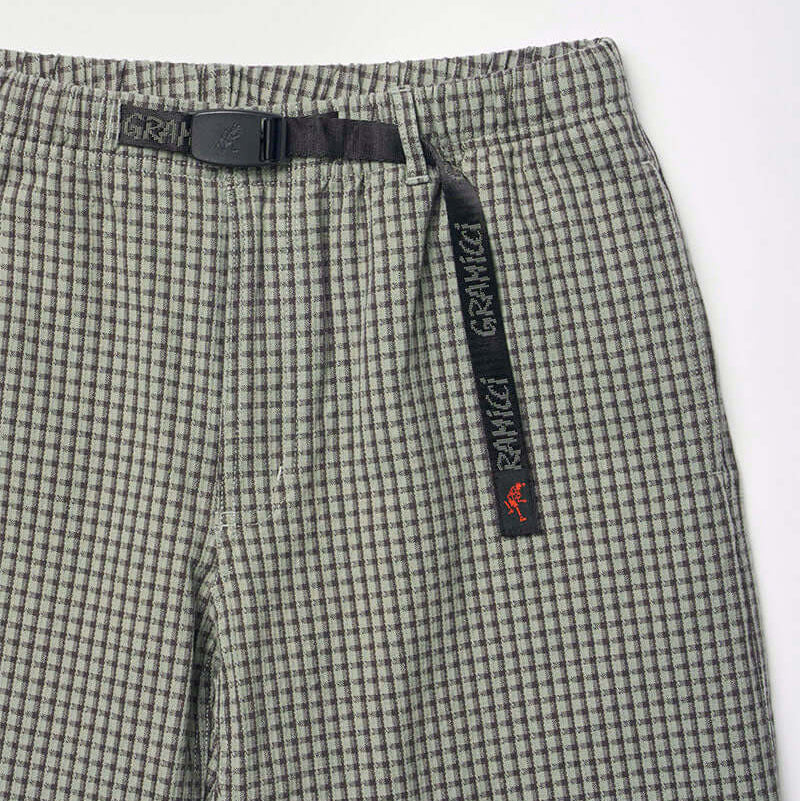 DOBBY PLAID GRAMICCI PANT STRAIGHT FIT / STONE