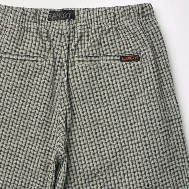 DOBBY PLAID GRAMICCI PANT STRAIGHT FIT / STONE