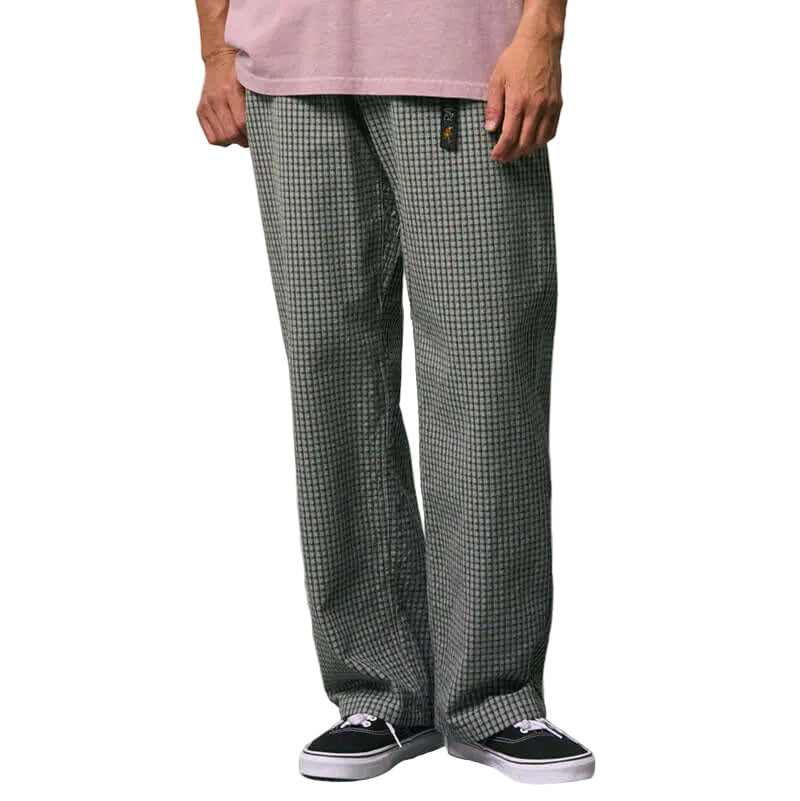 DOBBY PLAID GRAMICCI PANT STRAIGHT FIT / STONE