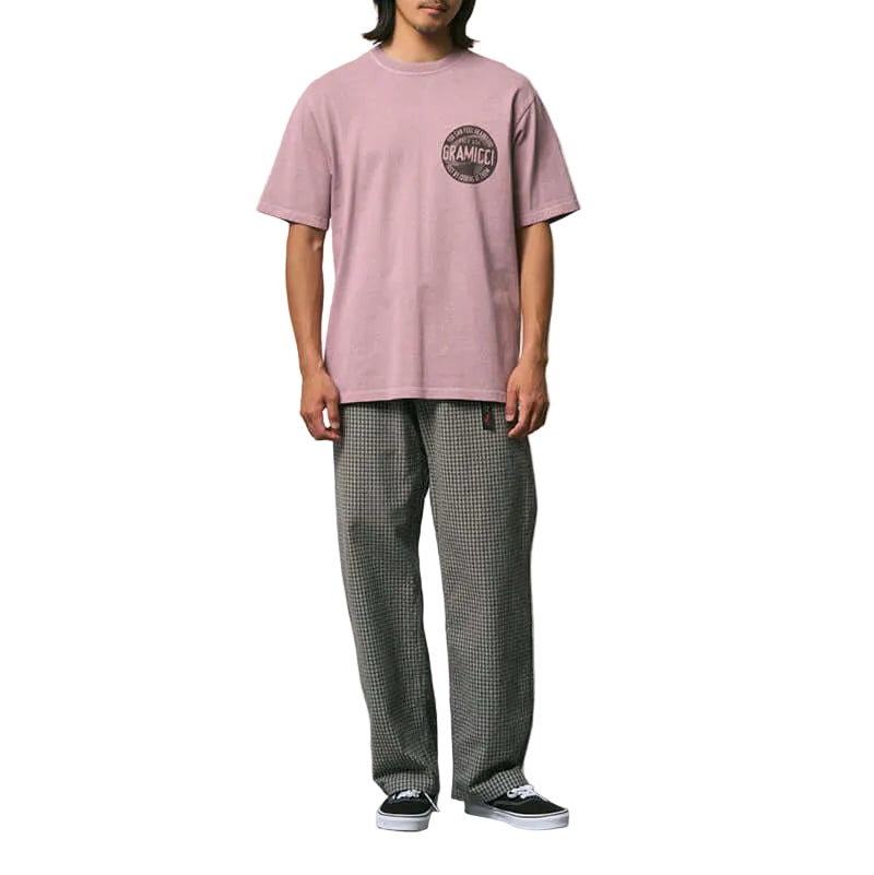 DOBBY PLAID GRAMICCI PANT STRAIGHT FIT / STONE