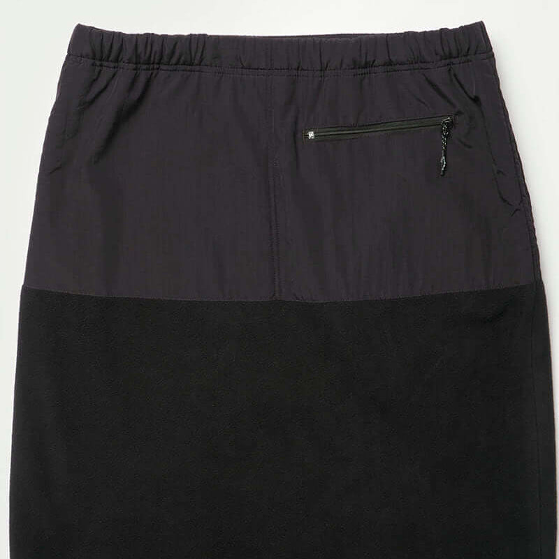THERMAL FLEECE SKIRT / BLACK