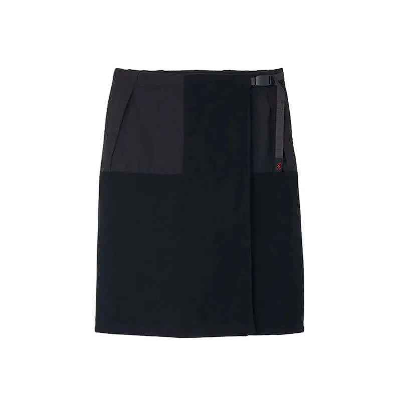 THERMAL FLEECE SKIRT / BLACK