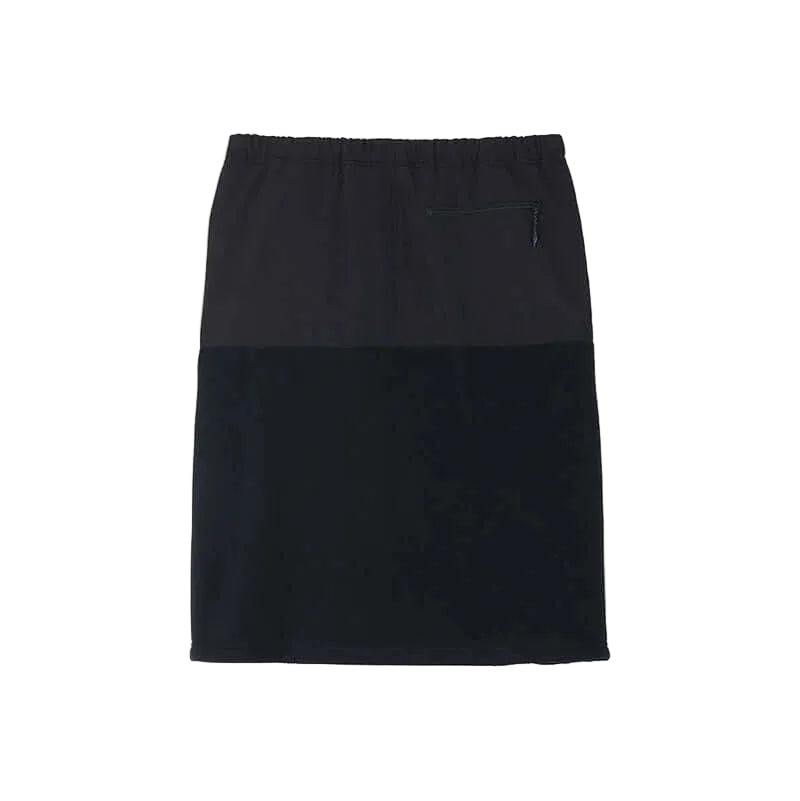 THERMAL FLEECE SKIRT / BLACK