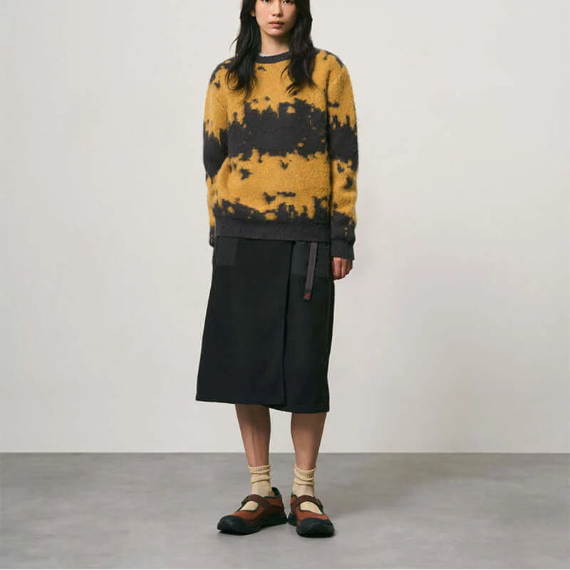 THERMAL FLEECE SKIRT / BLACK