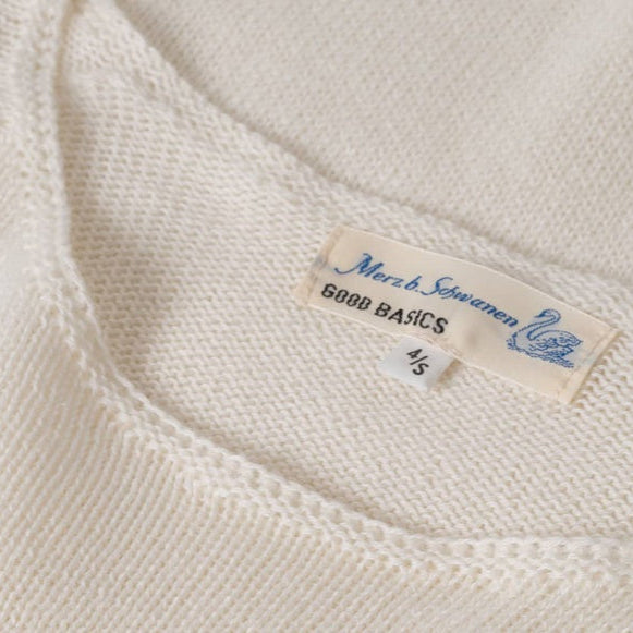 CC21 women’s cropped raglan pullover, cotton cashmere blend, relaxed fit - 02 NATURE