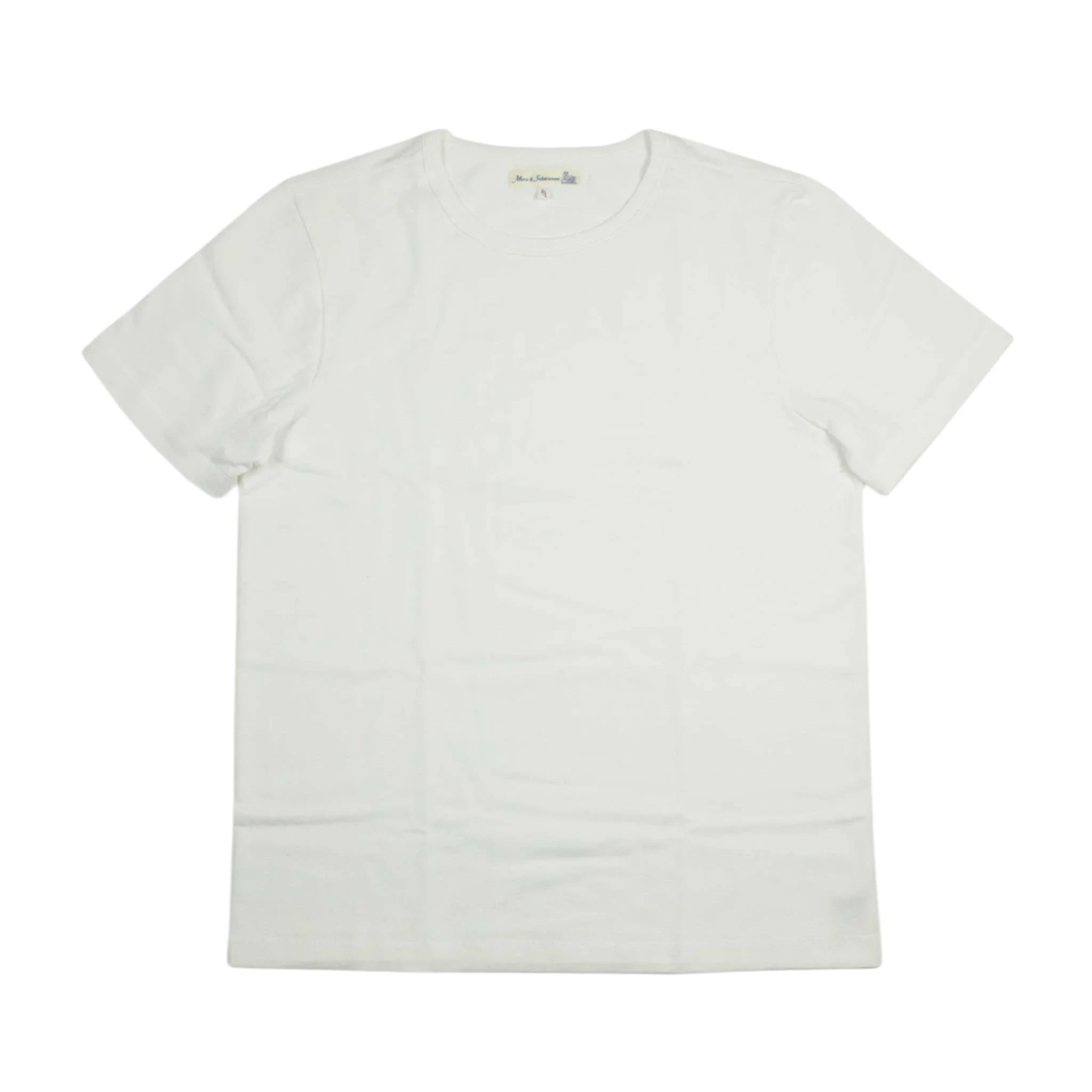 2M15C sturdy jersey T-shirt, side seams, 6,8oz/sq.yd., cropped classic fit - WHITE