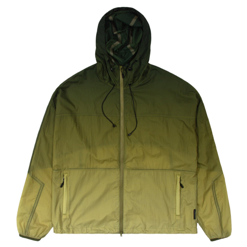 BREEZE JACKET OMBRE PRINT - LIME/BLACK