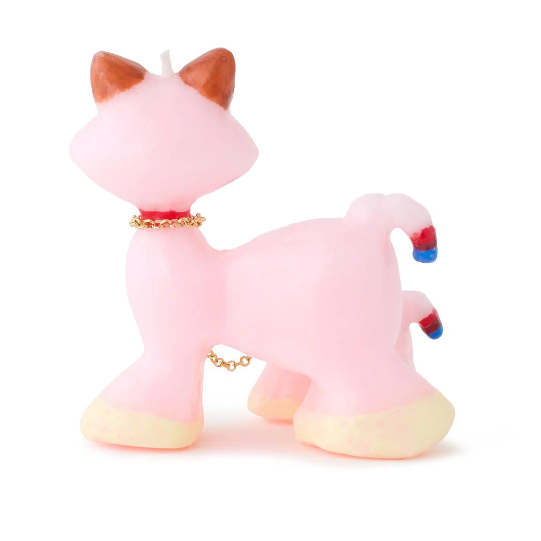 PINK CATS CANDLE