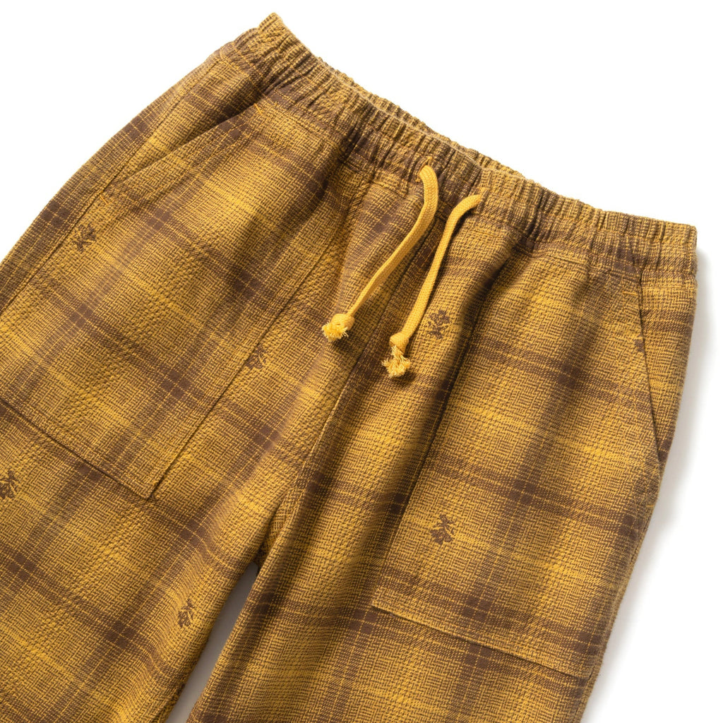 Thistle Plaid Chef Pants - Ochre