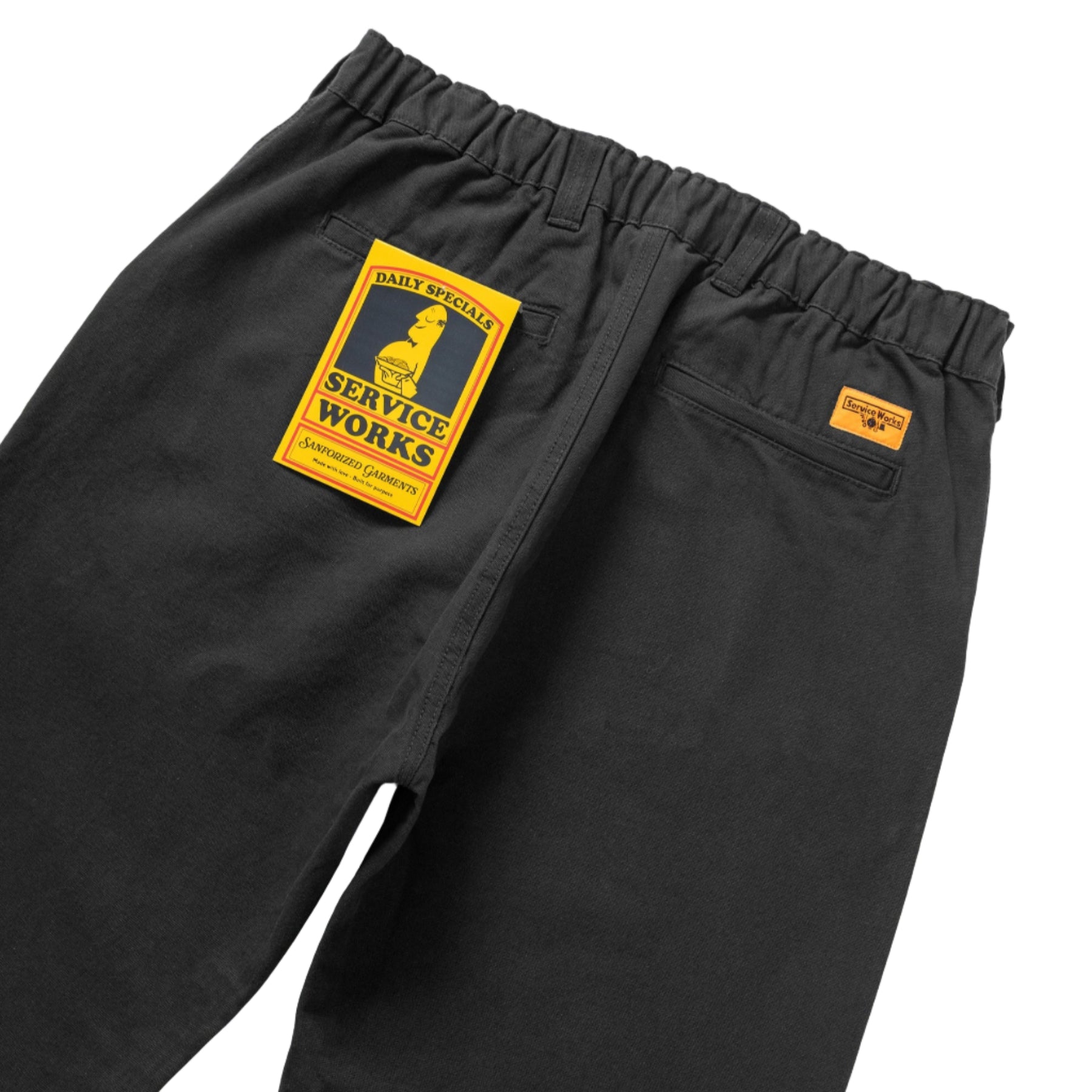 CANVAS WAITER PANT - BLACK
