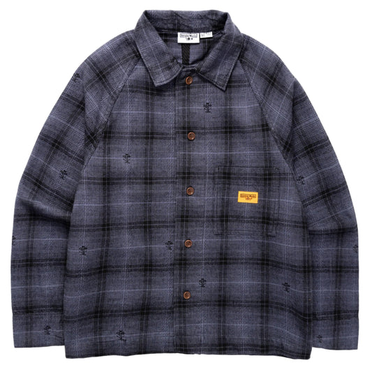 Thistle Plaid Front Of House Jacket - Black