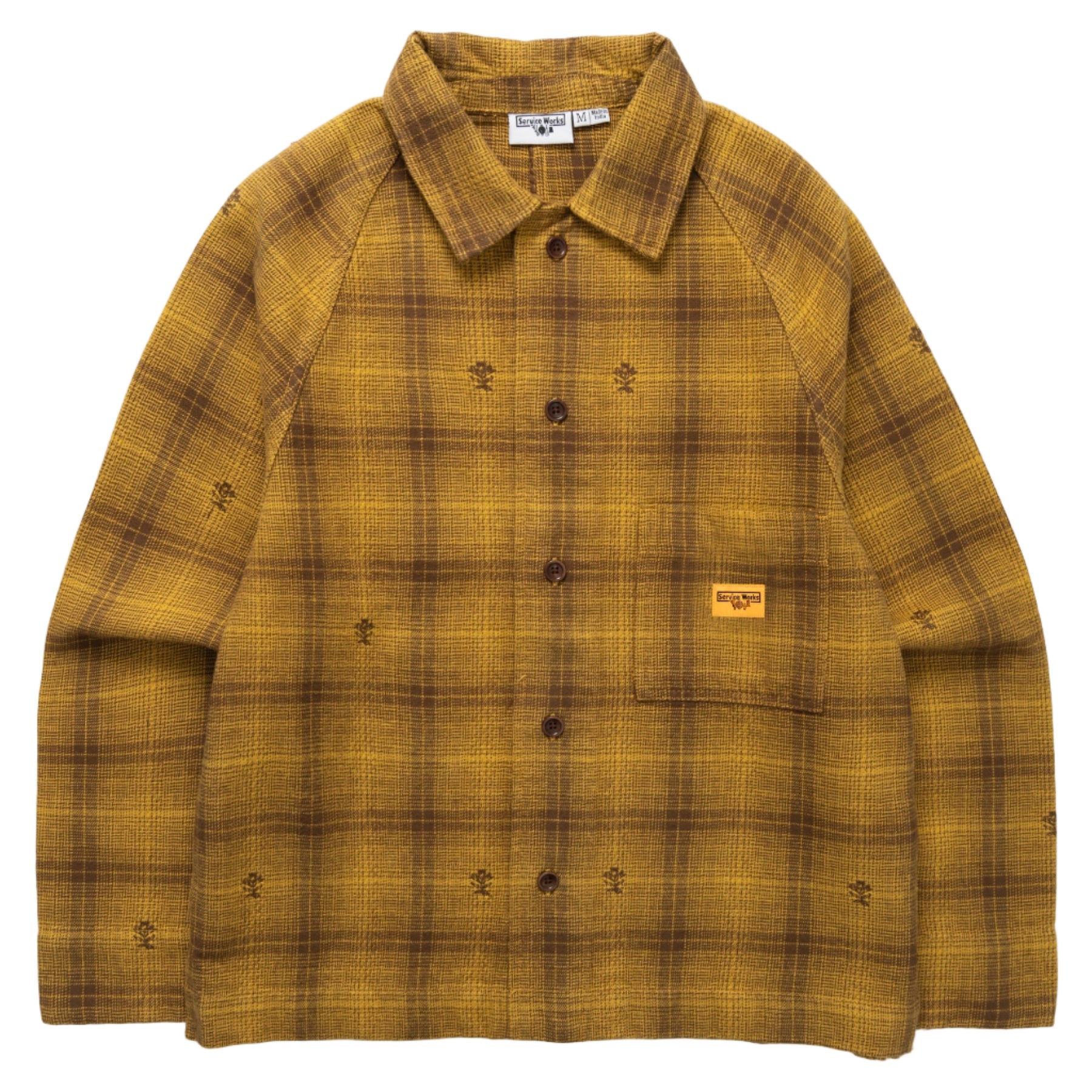 Thistle Plaid Front Of House Jacket - Ochre